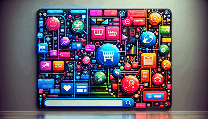 How to Create Google Shopping Ads: Vibrant Google Shopping Ads showcasing product images, titles, prices, and seller names on a search results page.