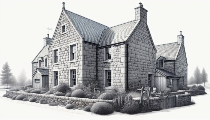 Clermont Gris Limestone for a Charming Farmhouse in Fife