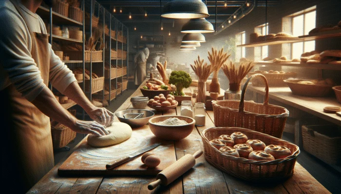 Local artisan bakery focusing on organic ingredients, daily bread-baking, and sustainable practices, appealing to quality-conscious customers.