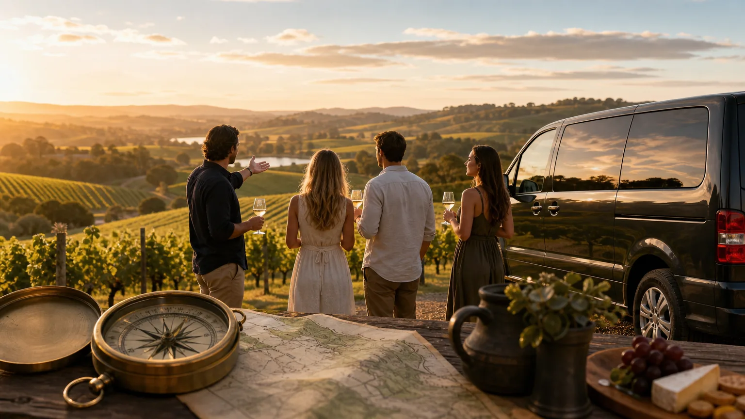 Wine Compass: visual reference for 6. Wine Compass: Tailor-Made Private Tours for Special Occasions